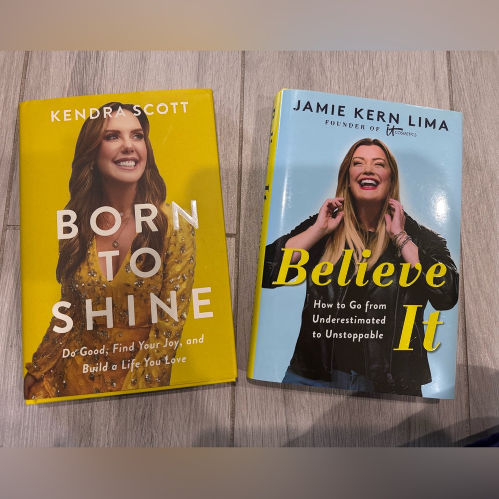 Set of 2 Girl Boss hard cover books. Kendra Scott. Jamie Kern Lima